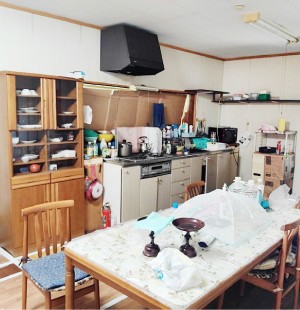 作業前の室内